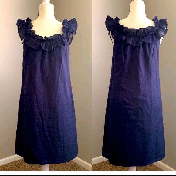 LOFT Dresses & Skirts - 🛍️ never worn LOFT 100% Cotton sleeveless dress size 10 excellent condition